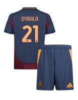 AS Roma Paulo Dybala #21 Kolmaspaita Lasten 2024-25 Lyhythihainen (+ shortsit)